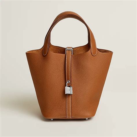 hermes brown picotin|Hermes picotin for sale.